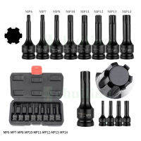 1/2 นิ้ว 12.5 มม. Universal Air Socket Adopter Torx Bit Socket Drive Star Bit MP6-MP14 จักรยานซ่อมเครื่องมือประแจอัตโนมัติ-pangyh