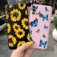 เคส P37 ITEL Vision 2S เคสมือถือซิลิโคนนิ่ม TPU เคสโทรศัพท์ ITELP37 Vision2S แฟชั่นผู้หญิงลายดอกไม้สีดำ