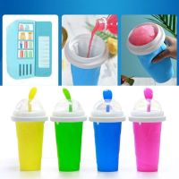 Summer Squeeze Homemade Juice Water Bottle Quick-Frozen Smoothie Sand Cup Pinch Fast Cooling Magic Ice Cream Slushy Maker Beker