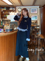 Zoey.Studio เสื้อกันหนาว ผญ เสื้อแขนยาว เสื้อกันหนาว ทันสมัย นุ่มนวล สบายๆ เท่ WCS23000DO 41Z231008