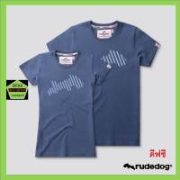 Rudedog เสื้อคอกลม ชาย หญิง รุ่น Backslash  สีดีฟซี