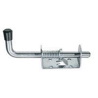 【LZ】✑☃  Heavy duty spring Barrel Bolt sliding gate Safety lock metal loaded Latch Hasp Staple Door Cabinet Hinges Mechanical Hardware