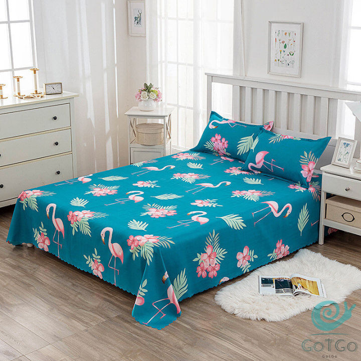 gotgo-ผ้าคลุมที่นอน-2-2-2-3-m-ปล่อยชาย-สีหวานสดใส-bed-sheets-amp-pillowcases
