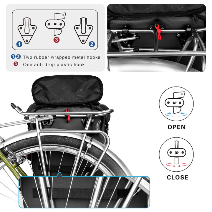 rhinowalk-กระเป๋าสะพายหลังกระเป๋ารถจักรยานยนต์20l-กระเป๋าอานม้า-kursi-belakang-motor-กระเป๋าเดินทางกระเป๋าสะพายไหล่ขี่จักรยานอุปกรณ์เสริมสำหรับมอเตอร์