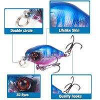 9ซม. 17.5G Fishing Tackle Luyale Little Fat Man Sea Bass Tilt Gold Eye Bass ดินสอเหยื่อหมุน Hard เหยื่อปลาเหยื่อ