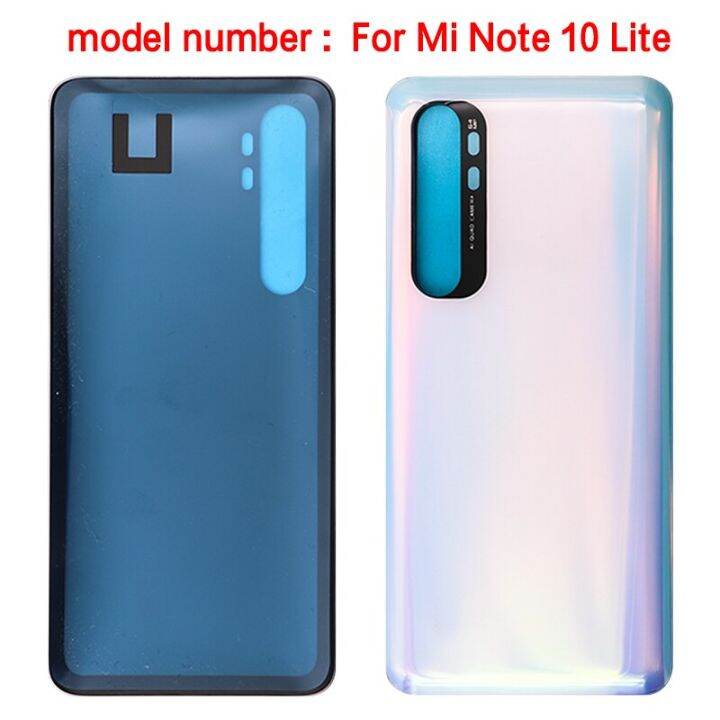 new-for-xiaomi-mi-note-10-lite-battery-back-cover-rear-door-3d-glass-panel-mi-note10-lite-battery-housing-case-adhesive-replace-replacement-parts