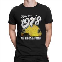 Made In 1978 Men T Shirt All Original Parts Cool Tees Short Sleeve Crew Neck T-Shirts Cotton New Arrival Clothing 【Size S-4XL-5XL-6XL】