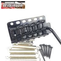 Wilkinson ST Electric Guitar Tremolo  Bridge + Bent Steel Saddles WV6 Black