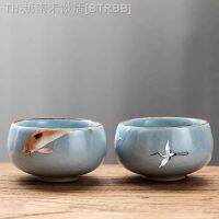 【hot】☍◈  Ru Kiln Teacup Ru-Porcelain Gracked Glaze Cup Individual Bowl Kung Fu Set Teacups