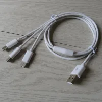 【Exclusive】 3 In 1 USB-C C ชาร์จโทรศัพท์ USB-C 3สาย1meter3ft