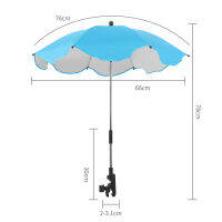 ป้องกันรังสียูวี Sunscree กันฝนเด็กร่มรถเข็นเด็กทารกปกสามารถงอได้อย่างอิสระไม่เป็นสนิมสากลรถเข็นเด็กประดับ