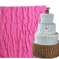 2023 New Tree Bark Texture Silicone Mold Cake Fondant Impression Mat Decorating Supplies Bread Cake  Cookie Accessories