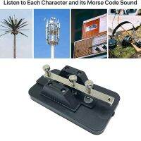 Manual CW Key Teaching Telegraph Exerciser with Buzzer Short Wave Radio Morse Code Key