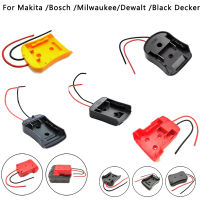 อะแดปเตอร์แบตเตอรี่12 PC สำหรับ MakitaMilwaukeeDewaltBlack &amp; Decker 18V Power Connector Adapter Dock Holder พร้อมสาย14 Awg