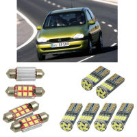 Interior led Car lights For Opel corsa b estate s93 bulbs for cars License Plate Light 6pc