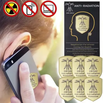 6Pcs Emf Protection Cell Phone Sticker Anti Radiation Protector Sticker Emf  Blocker for Phones iPad Laptop