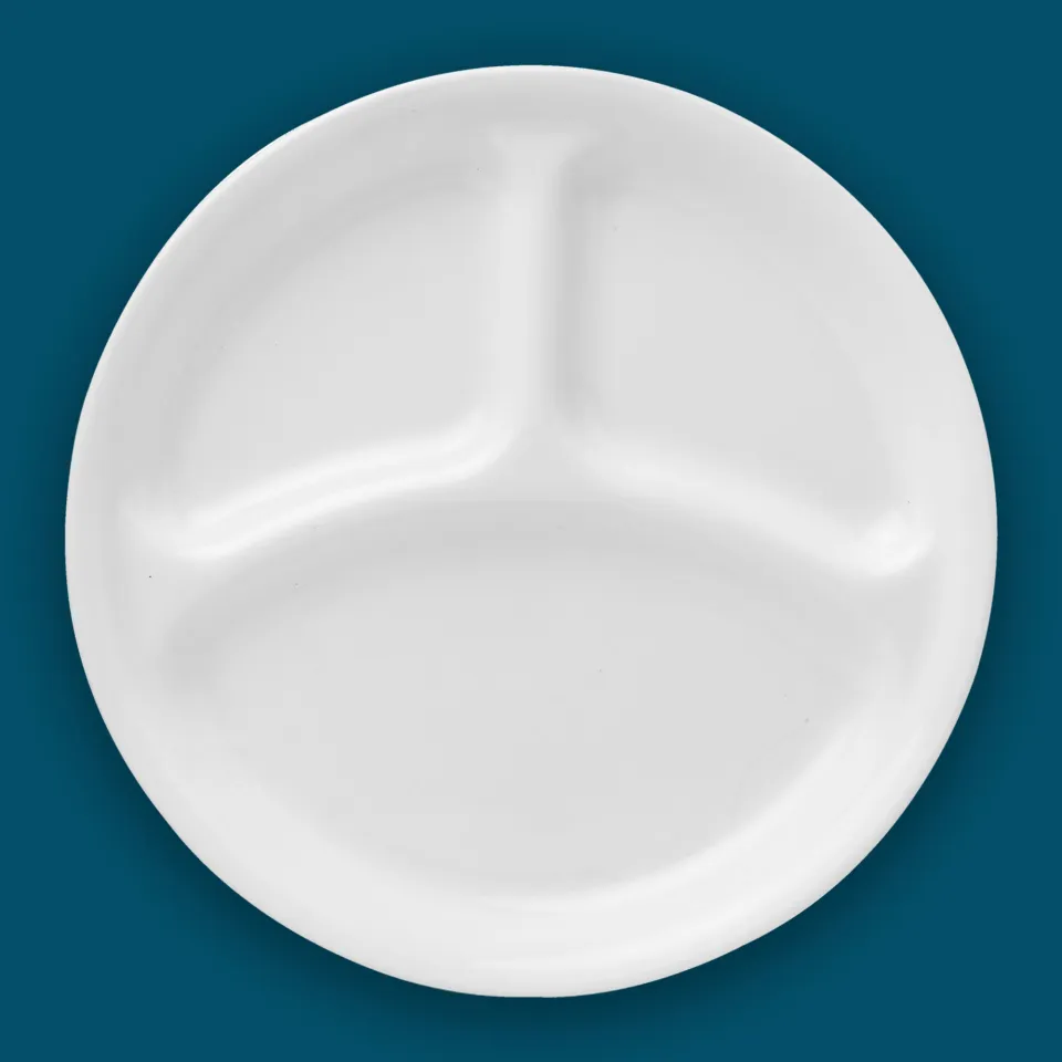 10.25 Divided Dish - Winter Frost White, Corelle