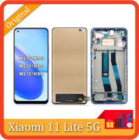 อะไหล่สำหรับ M2101K9G Xiaomi Mi ขนาด11ไลท์5กรัมของแท้ M2101K9C M2101K9R สัมผัสหน้าจอ LCD หน้าจอดิจิตอลแผงประกอบ