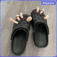 Kloware รองเท้าตกแต่งเสน่ห์สำหรับรองเท้าไม้รูปหัวแม่มือ DIY สำหรับตกแต่งปาร์ตี้ตามชอบใจ