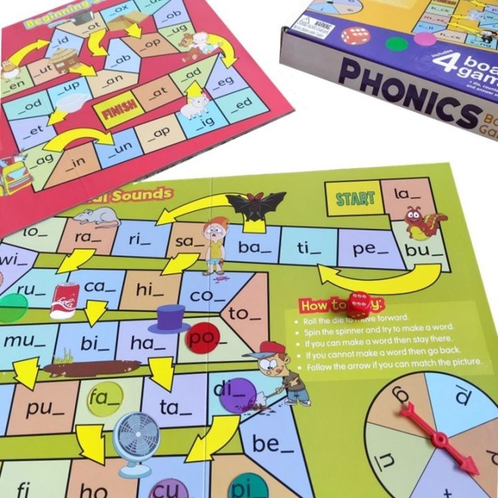 phonics-board-game-มาแล้วจ้าบอร์ดเกม-เล่นเหมือนบันไดงู-นอกจากความสนุกแล้ว-ยังเป็นเกมที่ช่วยฝึกทักษะทางด้านภาษาอังกฤษ