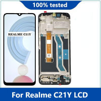 จอแอลซีดีต้นฉบับ6.5 "; สำหรับ Realme C21Y จอแอลซีดีอะไหล่จอแสดงผล Touch Screen Digitizer สมัชชาสำหรับ Realme RMX3261 RMX3263จอแอลซีดี