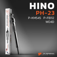 หัวเผา PH-23 - HINO RANGER P-KM545 P-FB112 FC112 / W04D / (14V) 24V - TOP PERFORMANCE JAPAN - ฮีโน่ สิบล้อ หกล้อ รถบรรทุก HKT 19110-1081A / -1130A