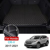 พรมปูพื้นหนังซับในพื้นท้ายรถ Alas Bagasi Mobil สำหรับ Honda CR-V 2017-2021