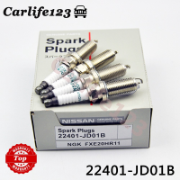 4Pcs Iridiumหัวเทียน22401-JD01Bเหมาะสำหรับนิสสันรถนิสสันรุ่นไมคร้าโน้ตQASHQAIเซนทราทีด้าX-TRAIL RENAULT KOLEOS IลากูนาIII FXE20HR11