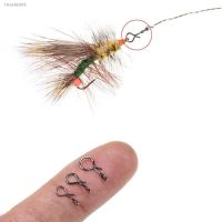 ✓☸ 25-50PCS Stainless Steel Fly Fishing Connector Snap Pin Quick Change Flies Hook Lures Clip Fishing Gear Accessories