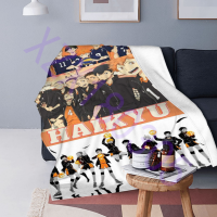 xzx180305  Custom Anime Volleyball Junior Blankets For Beds Sofa Cover Japanese Cartoon Flannel Blanket Home Bed Cover Bedspread 18