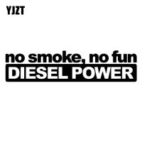 【CC】 YJZT 15.2CMx3.7CM No Smoke Fun Vinyl Decal Car Stickers Black/Silver C3-0831