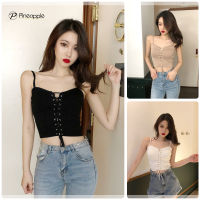 เสื้อสายเดี่ยว เซ็กซี่ เสื้อแฟชั่นหญิง ไหมพรม Strappy sexy camisole 314