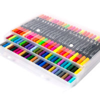 Professional Kid Art Markers 243648100PcsBox Sketch Marker Pen Kid Drawing Painting Graffiti Water Color Soft Brush Fude Pen