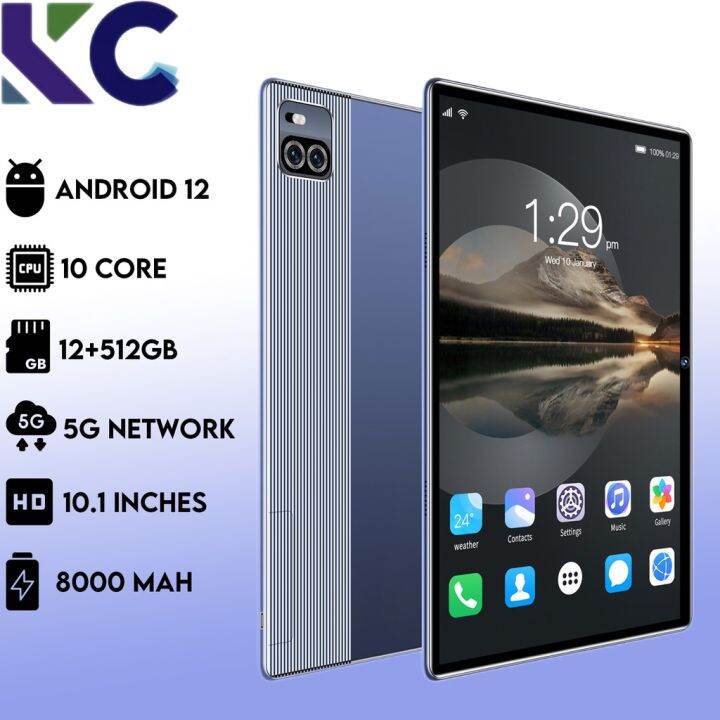 KC X101 5G Tablet Android Original 10.1 Inches Gaming Tablets 12+512GB WIFI Tablet PC Lazada PH
