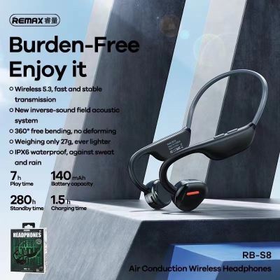 Remax RB-S8 Air Conduction Wireless Bluetooth Headphone หูฟังไร้สาย หูฟังบลูทูธ หูฟังออกกำลังกาย