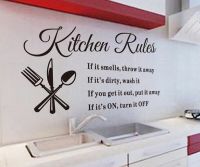 DIY Removable Kitchen Words Wall Stickers Decal Home Decor Vinyl Art Mural room decor christmas decoration wall stickers Wall Stickers  Decals