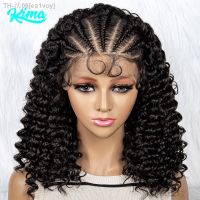 Braided Wigs Synthetic Lace Front Wig Braided Wigs With Baby Hair For Black Women Wig Kinky Curly Hair Wigs Curly Bob Wig [ Hot sell ] ea1voy