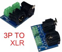 ตัวแปลงเป็น Xlr 3ขาตัวแปลงขั้วต่อ Xlr 3ขาสำหรับ Dmx ตัวถอดรหัสควบคุมแพ็ค