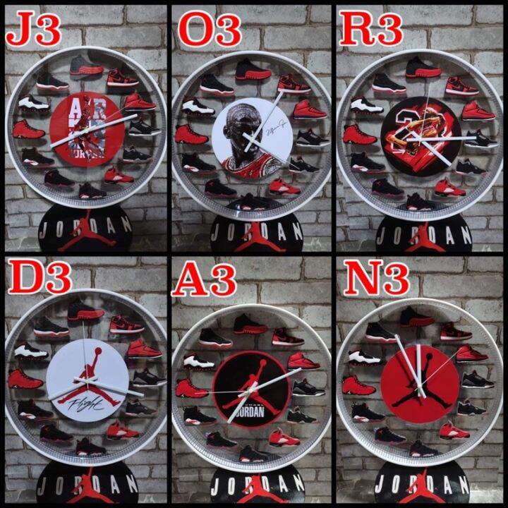 Customized Jordan Wall Clock Lazada PH