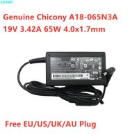 Chicony A18-065N3A ของแท้19V 3.42A 65W 4.0X1.7Mm อะแดปเตอร์ AC A065R191P สำหรับชาร์จในแหล่งจ่ายไฟแล็ปท็อป