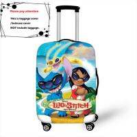 [Koala Travel] 18-32นิ้วดิสนีย์ Lilo Stitch ยางยืดกระเป๋าเสื้อผ้ากระเป๋าเดินทางหนาเคสกันกระแทกปกป้องเคสถุงหูรูดผ้าคลุมเวลาเดินทางการ์ตูน