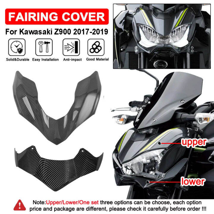 For Kawasaki Z900 Z 900 2017 2018 2019 Upper Lower Headlight Cover ...