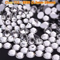 Promotion Top quality SS3-SS50 nails ss3 Rhinestones Clear Crystal cristales para unas strass rouge 3D Nail Art Decoration