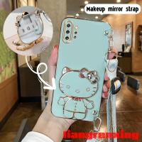 เคสซัมซุงโน้ต10 Plus ซัมซุงโน้ต10 Pro ซัมซุงโน้ต10เคสโทรศัพท์เบาบางเคสนิ่ม Electroplated ซิลิโคนกันกระแทกปลอกป้องกันดีไซน์ใหม่สายคล้องคอแนวทแยงสายคล้องแขวน DDWDKT01