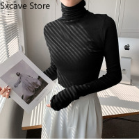 Turtleneck Sweater Womens Long Sleeve 2021 Winter New Knitted Pullover Bottoming Shirt Slim Basic Top Korean Fashion Clothing