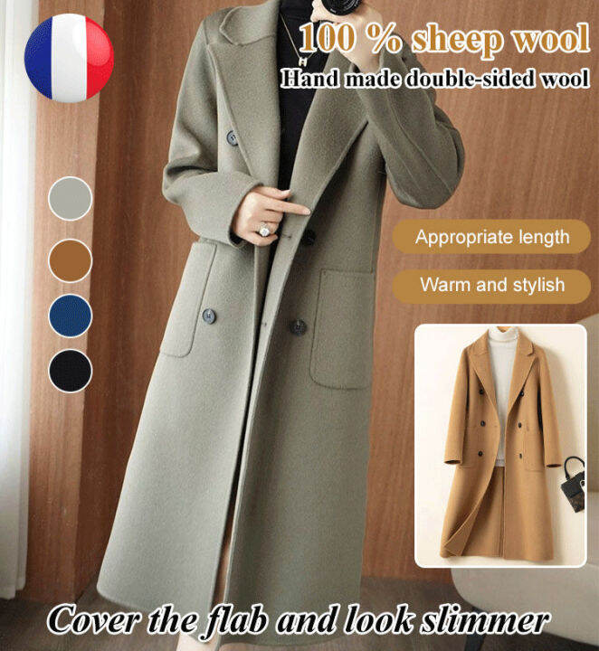 Full length wool coat on sale womens