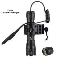 Tk503ยุทธวิธี IR ไฟ Led Zoomable รังสีอินฟราเรด Night Vision ไฟฉาย + 20Mm Rail Scope Mount