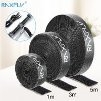 1/3/5M Raxfly Ultra Thin Micro Soft Nylon Hook Buckled bandage Loop Fastener Magic Tape Clip Holder Cable Ties Strap