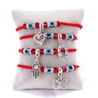 Classic Turkish Round Beads celet Red String Hamsa Hand Charm celets Women Fashion Friendship Jewelry