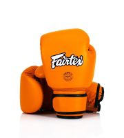 Fairtex Boxing Gloves Gloves BGV16 ORANGE Leather 8-10-12-14-16 oz. นวมแฟร์เท็กซ์ หนังแท้ BGV16 สีส้ม ของแท้ นวมต่อยมวย